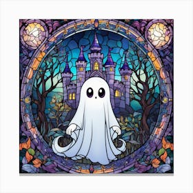 Ghost In The Castle Canvas Print