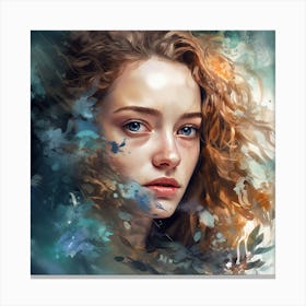 Portrait Of A Girl Canvas Print