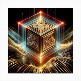 Cube Of Light 24 Canvas Print