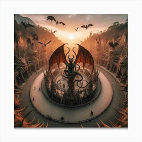 Demons And Dragons Canvas Print