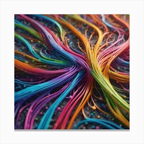 Colorful Wires 51 Canvas Print