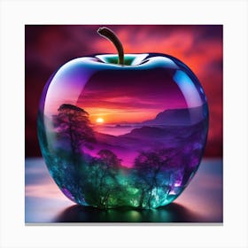 Sunset Apple Canvas Print