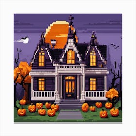 Halloween House 2 Canvas Print