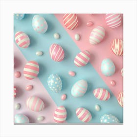 Easter Themed Banner Texture With Pastel Colors 3 Canvas Print