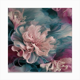 Abstract Flowers Canvas Print