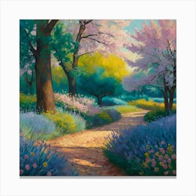 Path In The Park Canvas Print