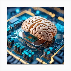 Brain On A Chip 5 Canvas Print