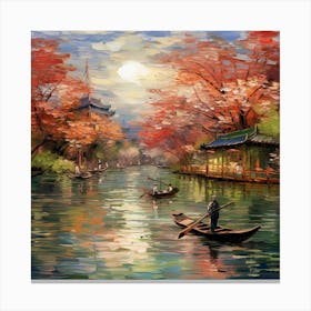 Asian Landscape Painting Canvas Print