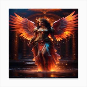 Angel Of Fire Canvas Print