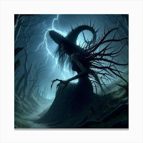 Witch In The Woods Canvas Print