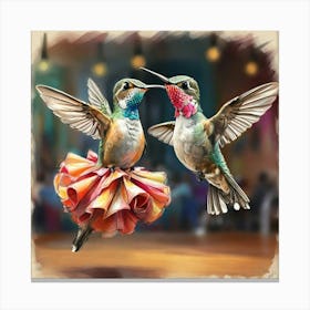 Hummingbirds 9 Canvas Print