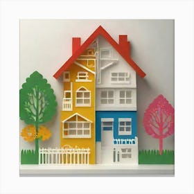 Paper House Canvas Print