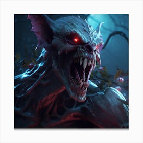 Demon In The Forest Canvas Print