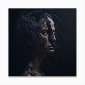 Dark Fantasy Portrait Of A Woman Canvas Print