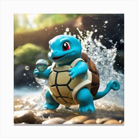 Pokemon Turtle Canvas Print