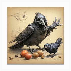 Crows 16 Canvas Print