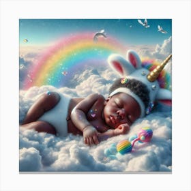 Unicorn Baby Canvas Print