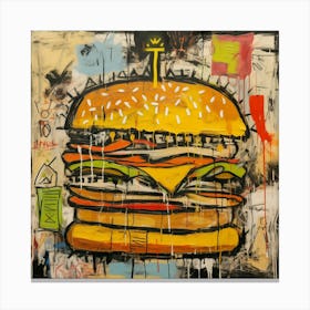 Cheeseburger Canvas Print