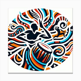 African Drums Canvas Print