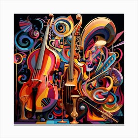 Music Instruments Canvas Print