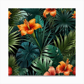 Default Tropical Flora Art 1 Canvas Print