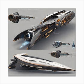 Spaceship Concept Art Canvas Print