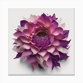 Purple Dahlia Canvas Print