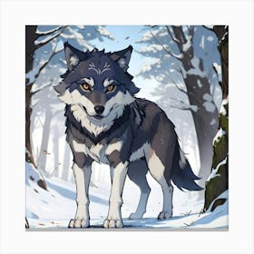 Winter Wolf Canvas Print
