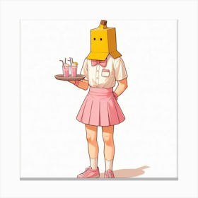 Banana Girl 2 Canvas Print