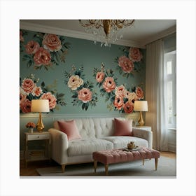 Floral Wall Art Canvas Print