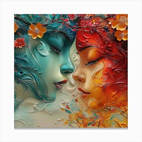 Two Women 1 Canvas Print