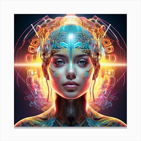 Futuristic Woman 7 Canvas Print