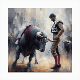 The Bull Fighter Canvas Print