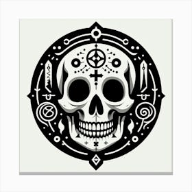 Skull Tattoo Canvas Print