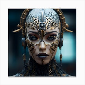 Cyberpunk Woman Canvas Print