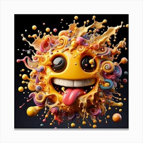 Smiley Face 4 Canvas Print