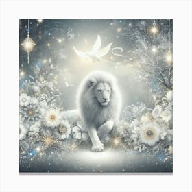 White Lion 2 Canvas Print