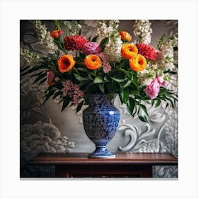 Flowers In A Vase 66 Canvas Print