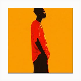 Silhouette Of A Man 6 Canvas Print