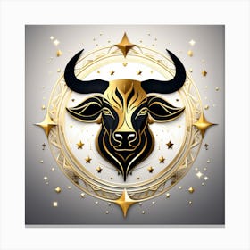 Zodiac symbol, Taurus Canvas Print