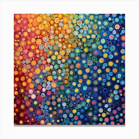 Abstract Circles By Person Canvas Print