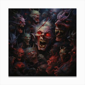 Demons Of Hell Canvas Print