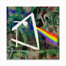 Darkside Of The Moon Pop Art Square Canvas Print