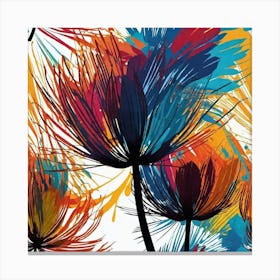 Abstract Flower Pattern 1 Canvas Print