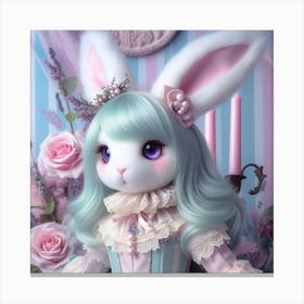 Lilac Bunny Canvas Print