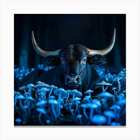 Bull In The Forest 27 Canvas Print