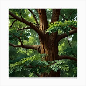 Tree In The Forest Canvas Print