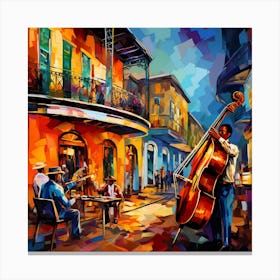 New Orleans Street Musicians 2 Canvas Print