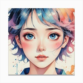 Anime Girl 2 Canvas Print