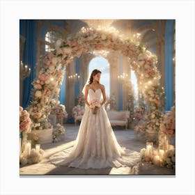 Cinderella Wedding 1 Canvas Print